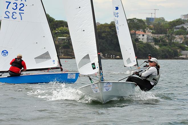 Liz Williams hiking in Race four - 2017 Henning Harders OK Dinghy Nationals  © Bruce Kerridge